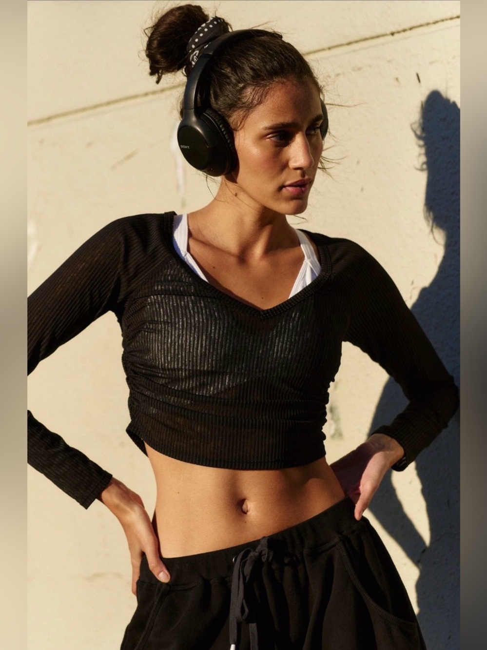 FP MOVEMENT by FREE PEOPLE Tempo Settle Down Long Sleeve Top
